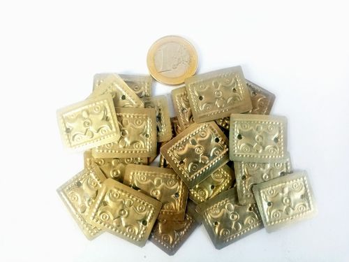 50 Placas Oro Antique
